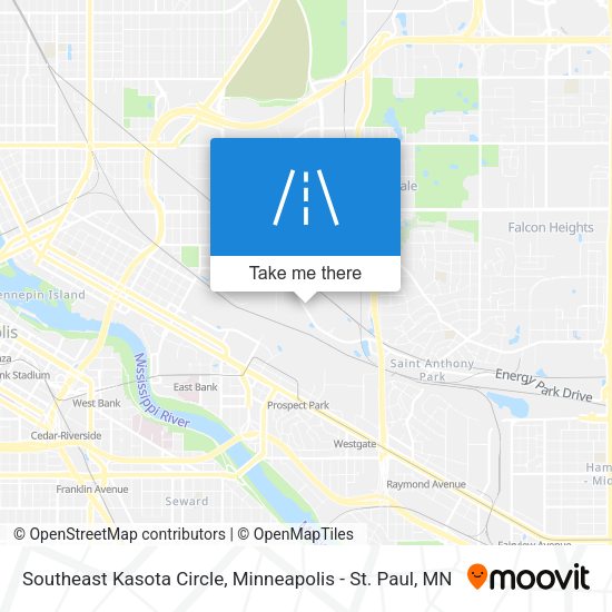 Southeast Kasota Circle map