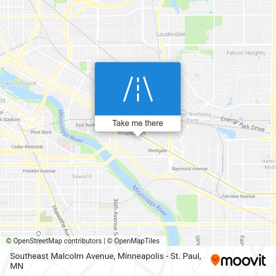 Southeast Malcolm Avenue map
