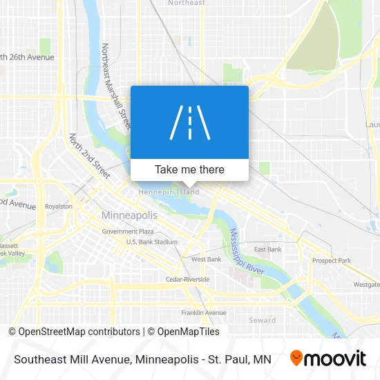 Southeast Mill Avenue map