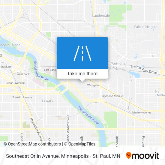 Mapa de Southeast Orlin Avenue