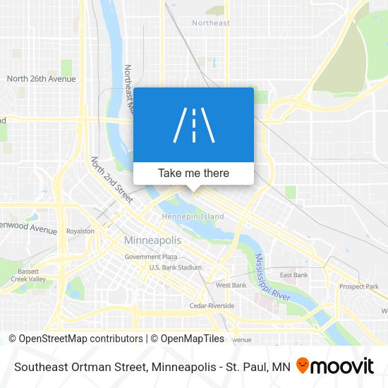 Southeast Ortman Street map