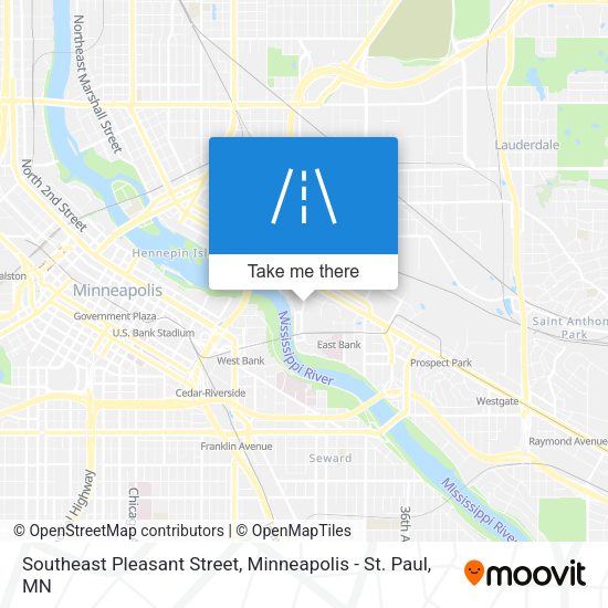 Mapa de Southeast Pleasant Street