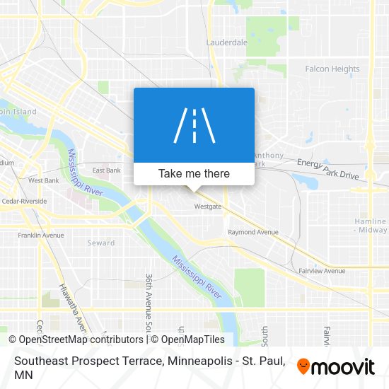 Southeast Prospect Terrace map