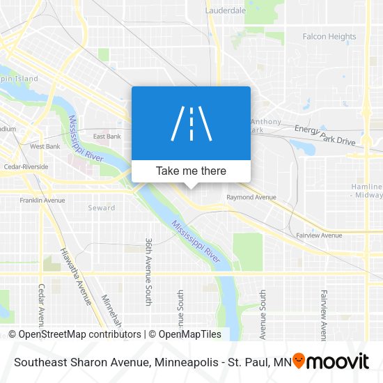 Southeast Sharon Avenue map