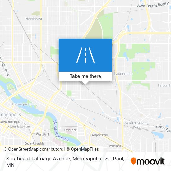 Southeast Talmage Avenue map