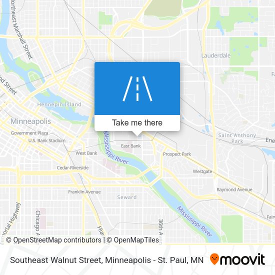 Mapa de Southeast Walnut Street