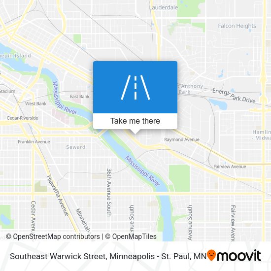 Mapa de Southeast Warwick Street