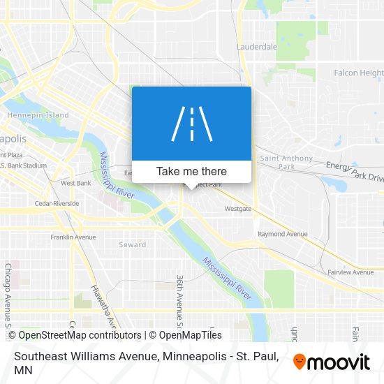 Southeast Williams Avenue map