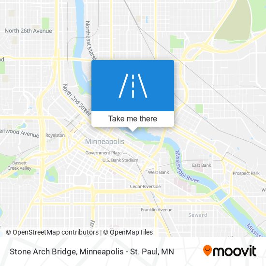 Mapa de Stone Arch Bridge