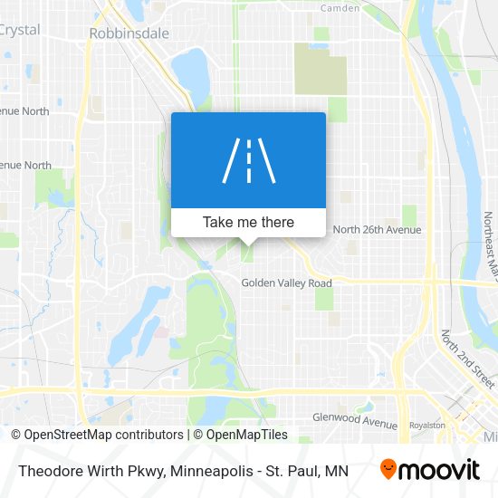 Theodore Wirth Pkwy map