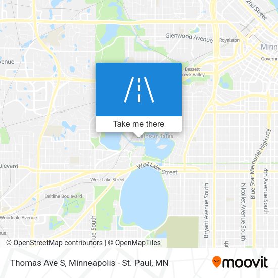 Thomas Ave S map
