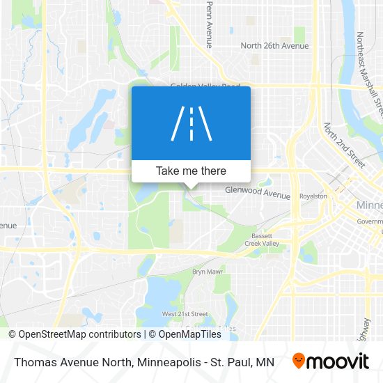 Mapa de Thomas Avenue North