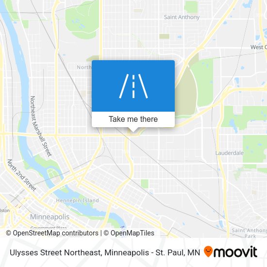 Ulysses Street Northeast map