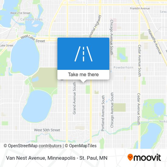Mapa de Van Nest Avenue