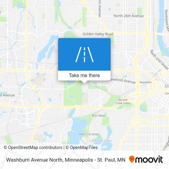 Washburn Avenue North map
