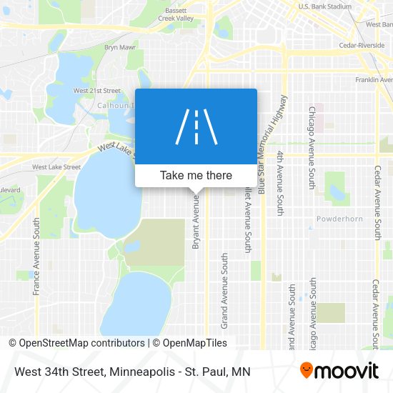 Mapa de West 34th Street