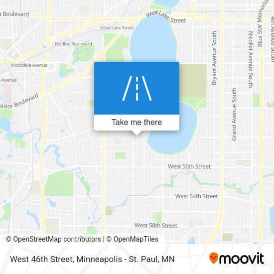 West 46th Street map