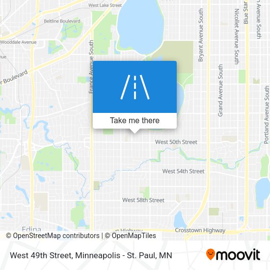 West 49th Street map