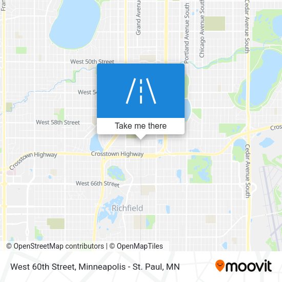 West 60th Street map
