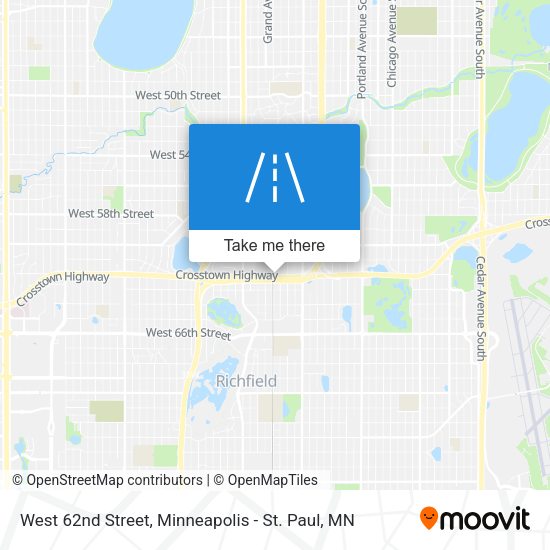 Mapa de West 62nd Street