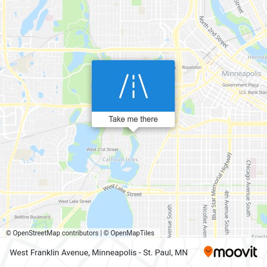 West Franklin Avenue map