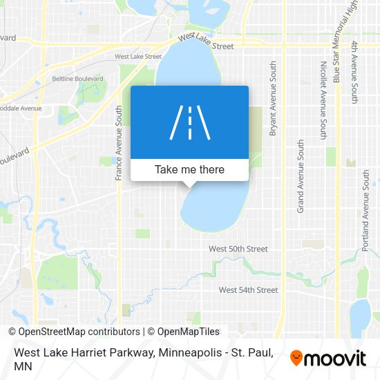 Mapa de West Lake Harriet Parkway