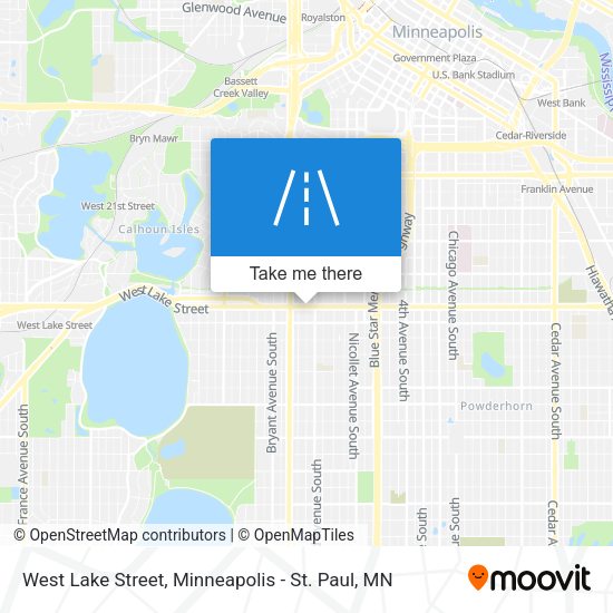West Lake Street map