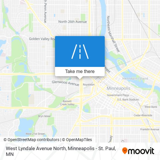 West Lyndale Avenue North map