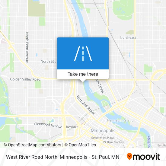 West River Road North map