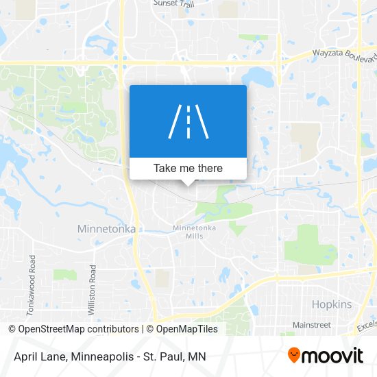 April Lane map