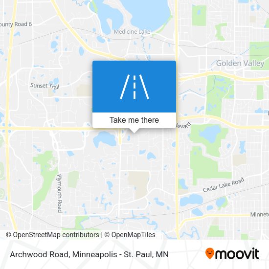 Archwood Road map