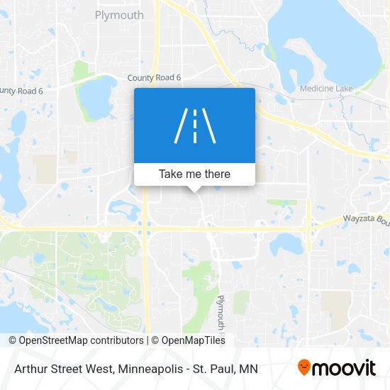 Arthur Street West map