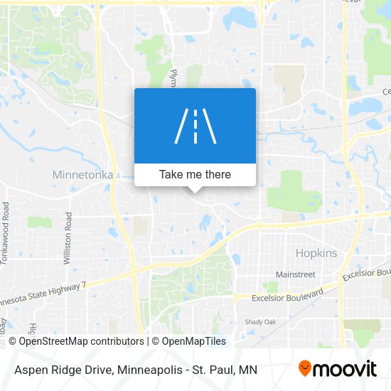 Mapa de Aspen Ridge Drive