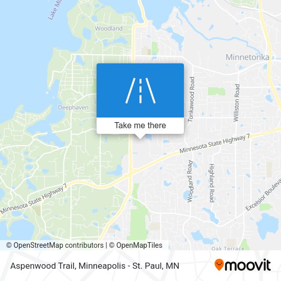 Aspenwood Trail map