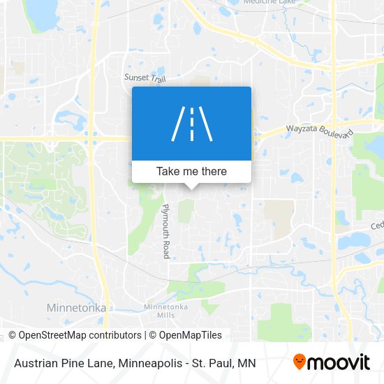 Mapa de Austrian Pine Lane