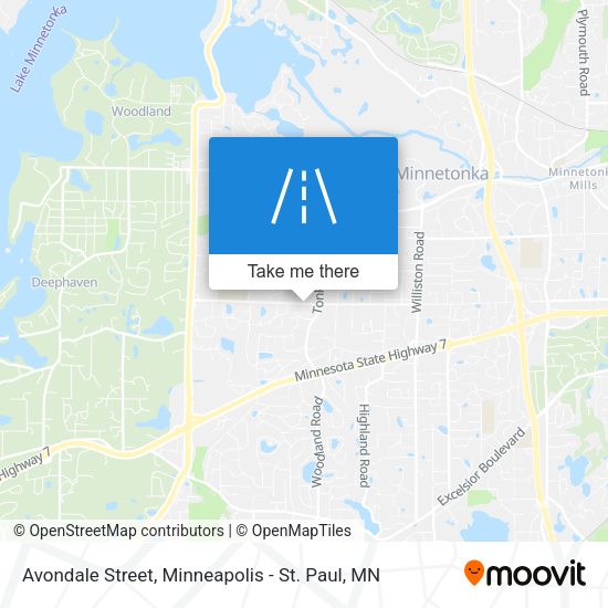 Mapa de Avondale Street