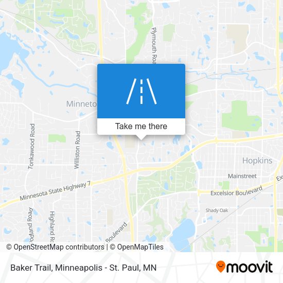 Baker Trail map