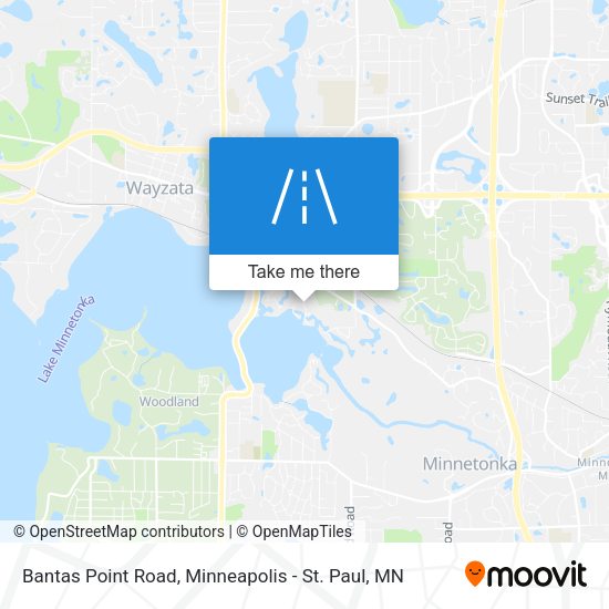 Bantas Point Road map