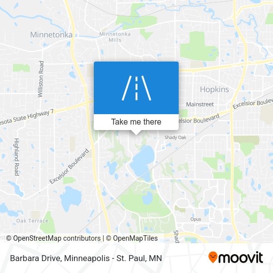 Barbara Drive map