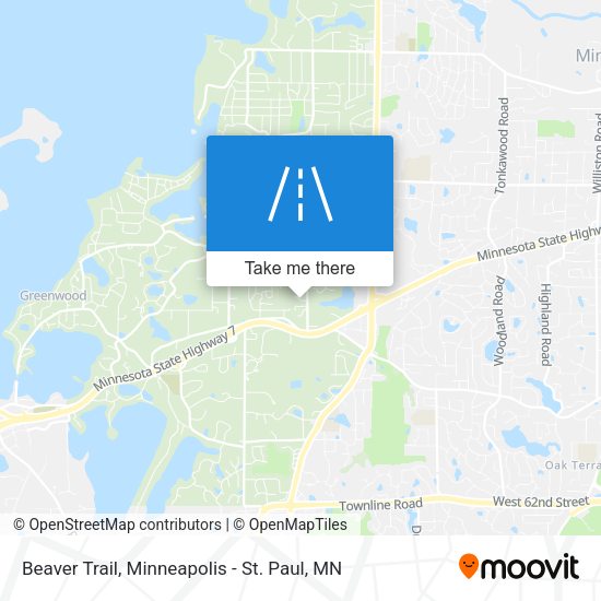 Beaver Trail map