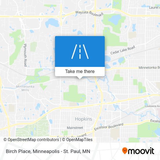Birch Place map