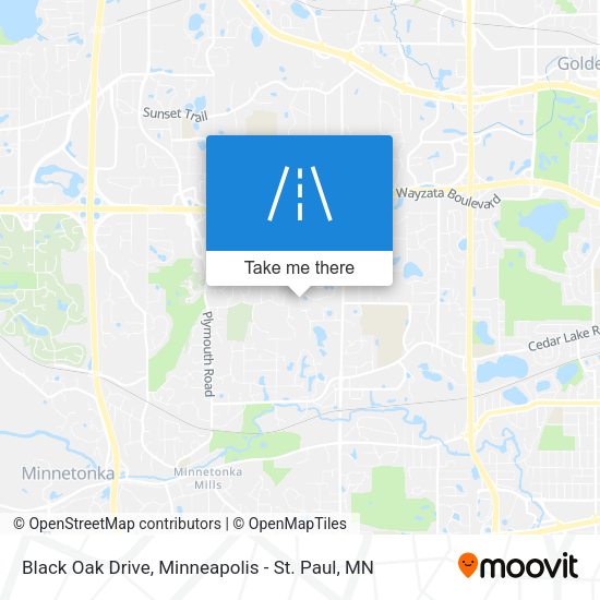 Black Oak Drive map