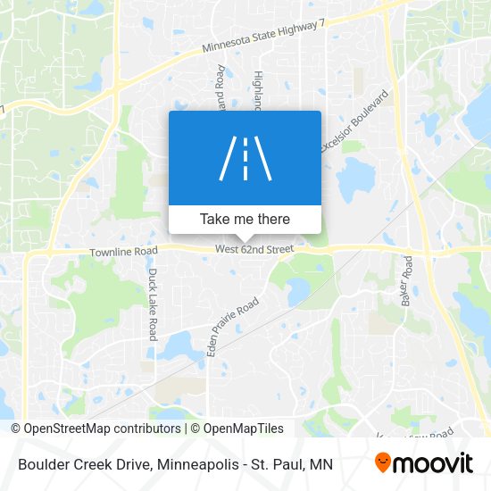 Mapa de Boulder Creek Drive
