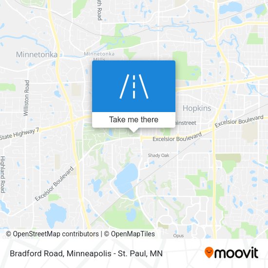 Bradford Road map