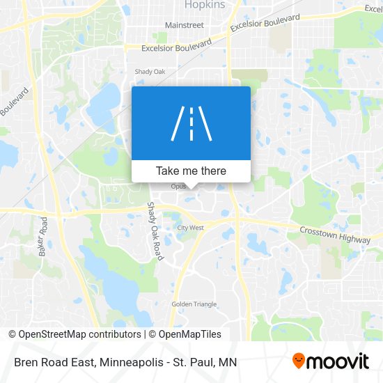 Mapa de Bren Road East