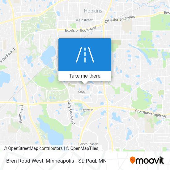 Bren Road West map