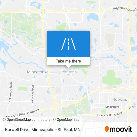 Mapa de Burwell Drive