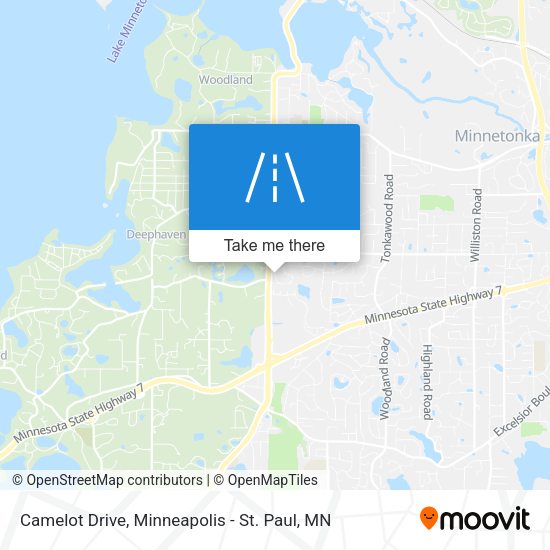 Camelot Drive map
