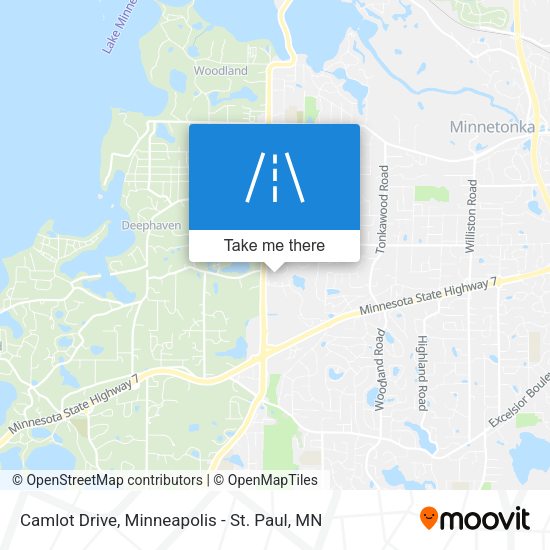 Camlot Drive map