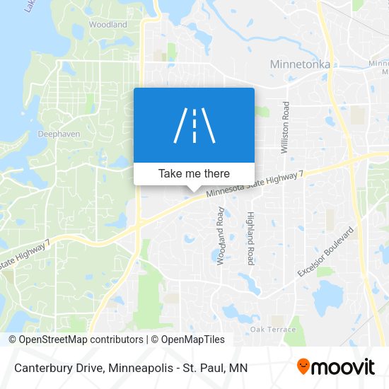 Canterbury Drive map